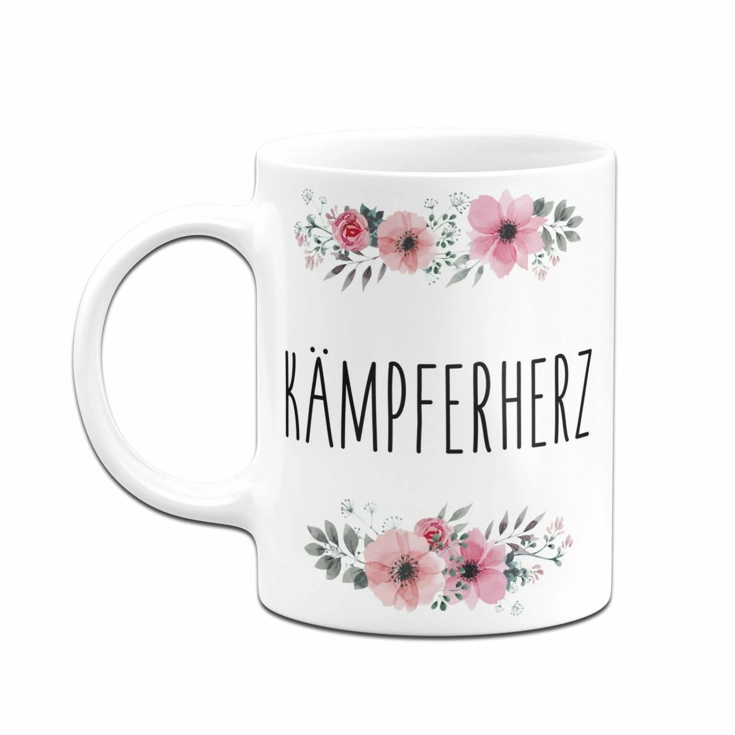 Tasse - Kämpferherz - Blumig 4 Tasse - Kämpferherz - Blumig – Bild 4