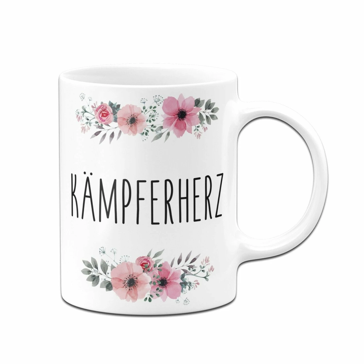Tasse - Kämpferherz - Blumig 3 Tasse - Kämpferherz - Blumig – Bild 3