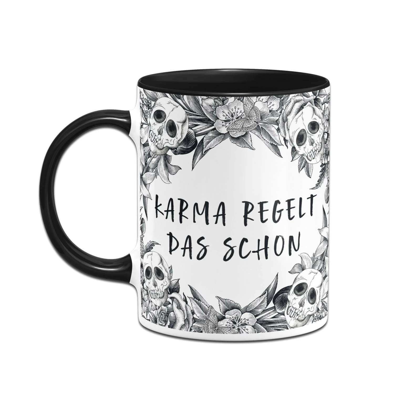 Tasse - Karma Regelt Das Schon - Skull Statement 2 Tasse - Karma Regelt Das Schon - Skull Statement – Bild 2