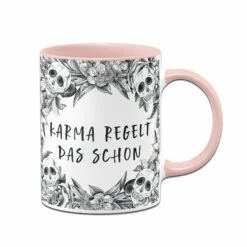 Tasse - Karma Regelt Das Schon - Skull Statement 11 Tasse - Karma Regelt Das Schon - Skull Statement -Becher Geschäft bild tasse karma regelt das schon skull statement 333384