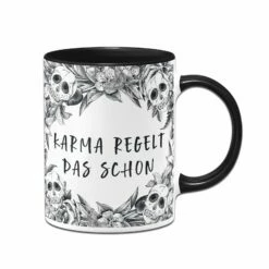 Tasse - Karma Regelt Das Schon - Skull Statement
