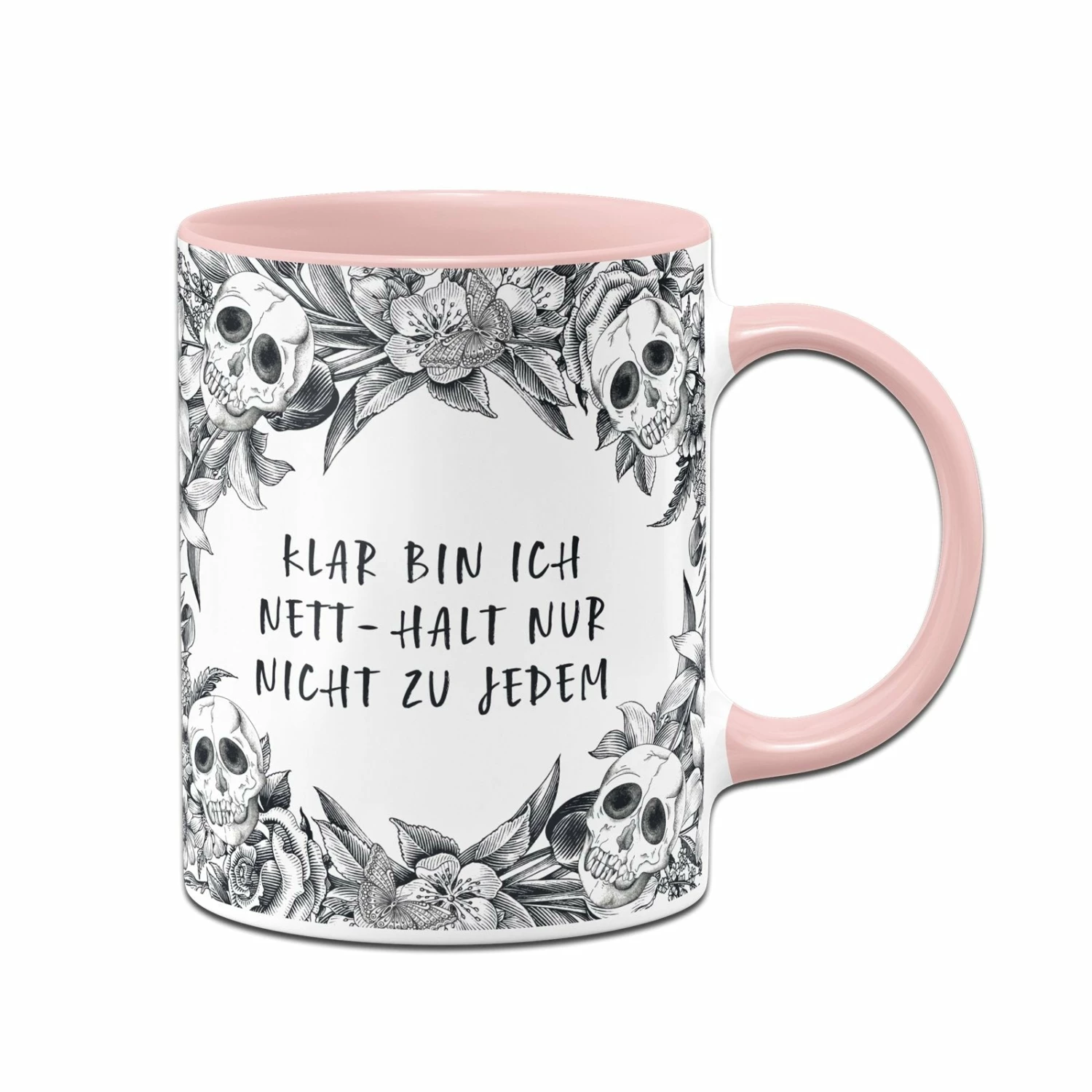 Tasse - Klar Bin Ich Nett - Halt Nur Nicht Zu Jedem - Skull Statement 5 Tasse - Klar Bin Ich Nett - Halt Nur Nicht Zu Jedem - Skull Statement – Bild 5
