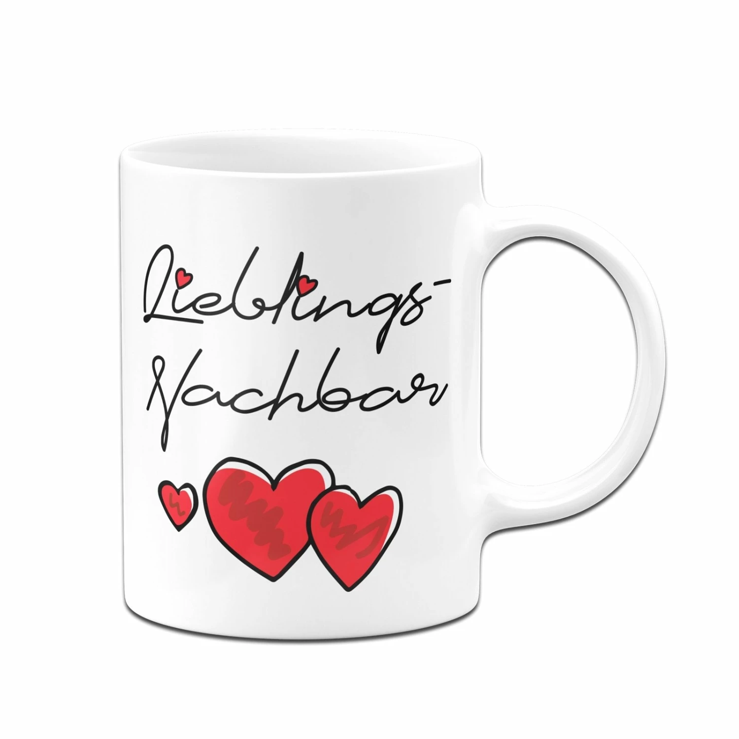 Tasse - Lieblings-Nachbar (Herzen) 3 Tasse - Lieblings-Nachbar (Herzen) – Bild 3