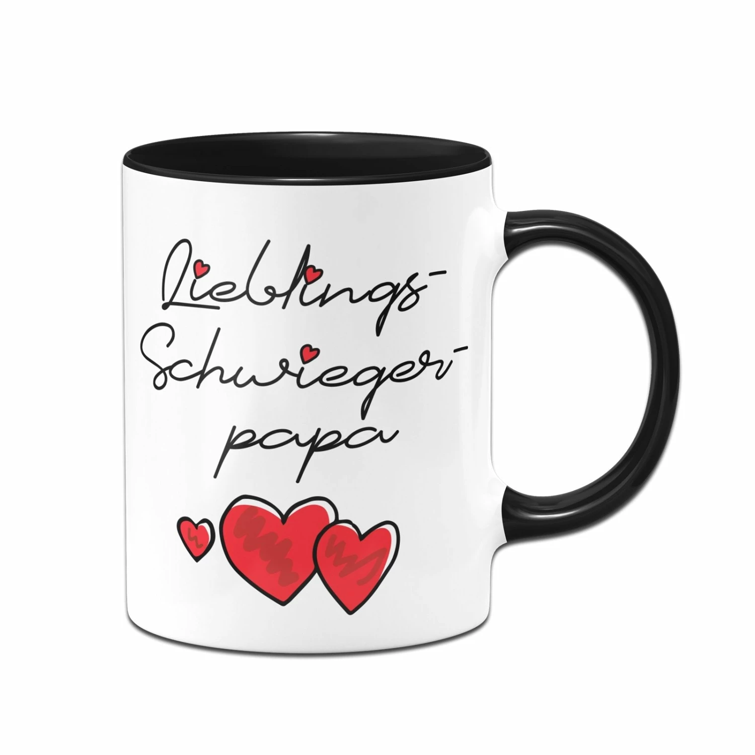 Tasse - Lieblings-Schwiegerpapa (Herzen) 1 Tasse - Lieblings-Schwiegerpapa (Herzen)