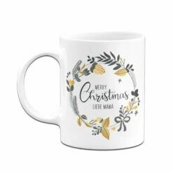 Tasse - Merry Christmas Liebe Mama - Kranz 10 Tasse - Merry Christmas Liebe Mama - Kranz -Becher Geschäft bild tasse merry christmas liebe mama kranz 279239