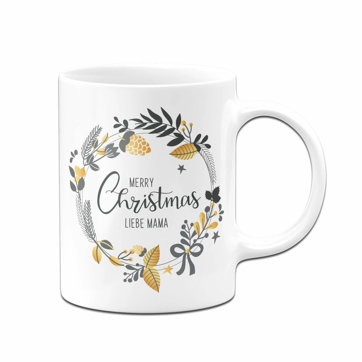 Tasse - Merry Christmas Liebe Mama - Kranz 3 Tasse - Merry Christmas Liebe Mama - Kranz – Bild 3