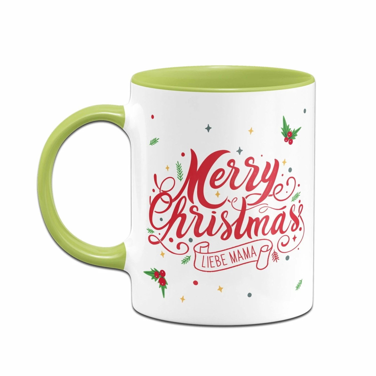 Tasse - Merry Christmas Liebe Mama - Stechpalme 6 Tasse - Merry Christmas Liebe Mama - Stechpalme – Bild 6