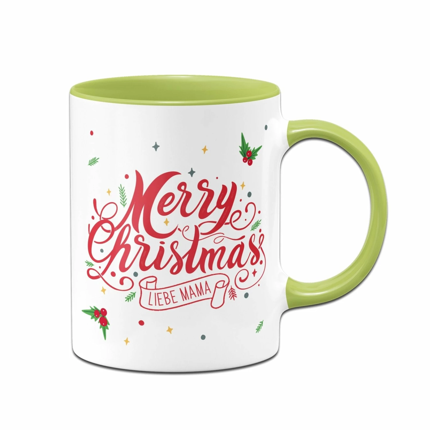 Tasse - Merry Christmas Liebe Mama - Stechpalme 5 Tasse - Merry Christmas Liebe Mama - Stechpalme – Bild 5