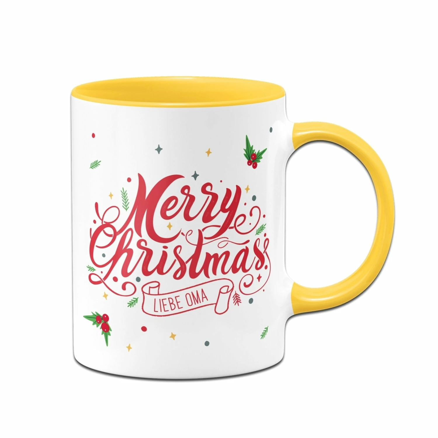 Tasse - Merry Christmas Liebe Oma - Stechpalme 7 Tasse - Merry Christmas Liebe Oma - Stechpalme – Bild 7