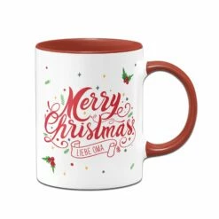 Tasse - Merry Christmas Liebe Oma - Stechpalme