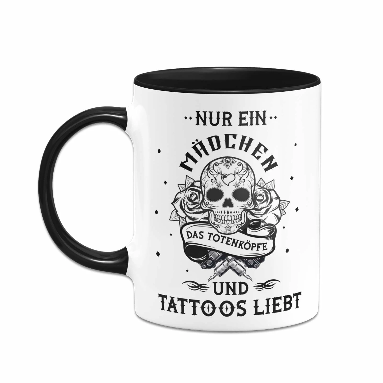 Tasse - Nur Ein Mädchen Das Totenköpfe Und Tattoos Liebt 2 Tasse - Nur Ein Mädchen Das Totenköpfe Und Tattoos Liebt – Bild 2