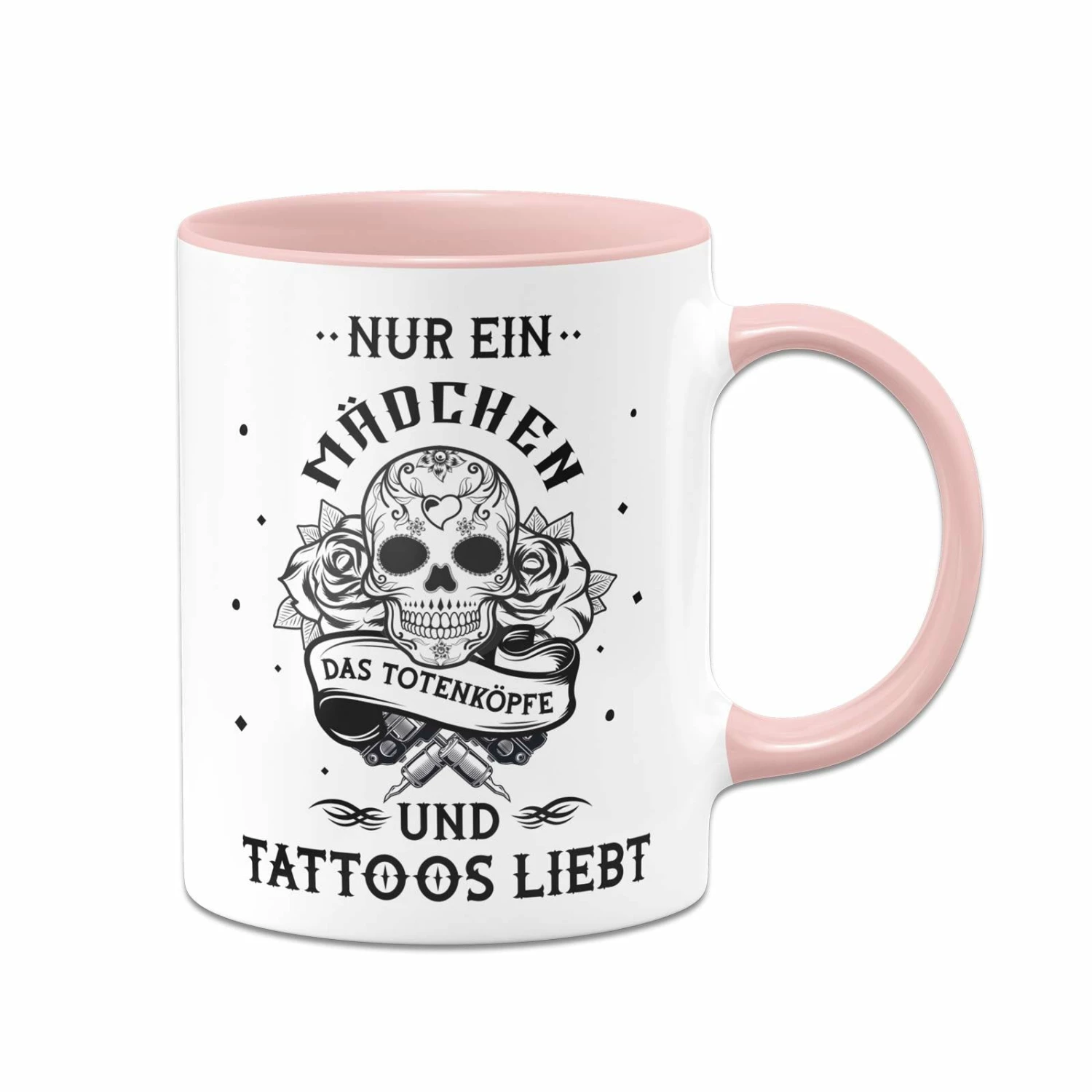 Tasse - Nur Ein Mädchen Das Totenköpfe Und Tattoos Liebt 5 Tasse - Nur Ein Mädchen Das Totenköpfe Und Tattoos Liebt – Bild 5