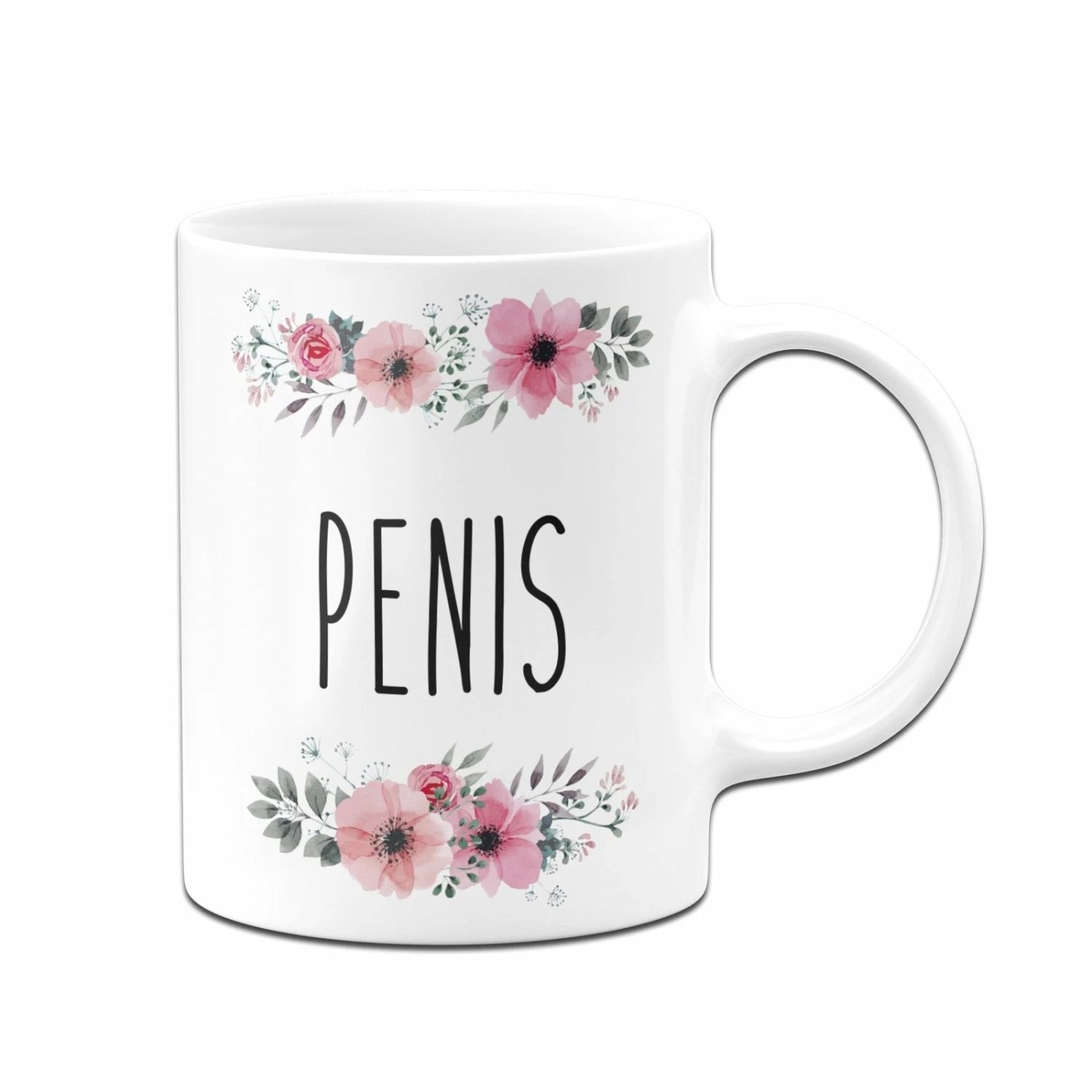 Tasse - Penis - Blumig 5 Tasse - Penis - Blumig – Bild 5
