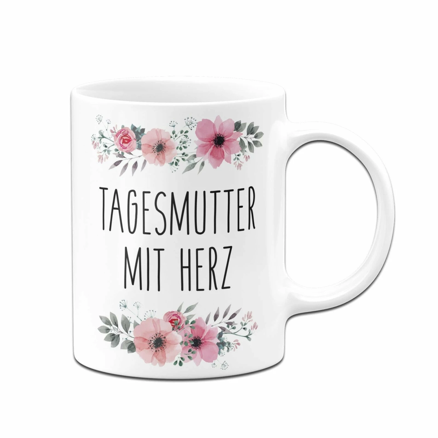 Tasse - Tagesmutter Mit Herz - Blumig 3 Tasse - Tagesmutter Mit Herz - Blumig – Bild 3