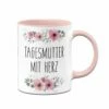 Tasse - Tagesmutter Mit Herz - Blumig