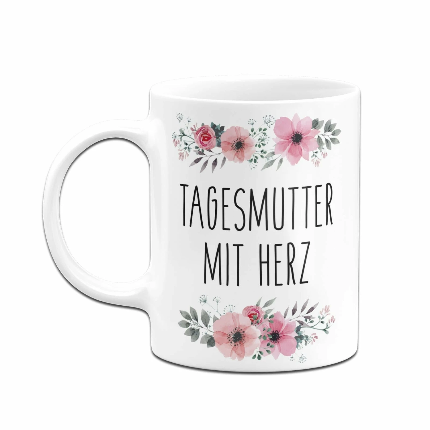 Tasse - Tagesmutter Mit Herz - Blumig 4 Tasse - Tagesmutter Mit Herz - Blumig – Bild 4