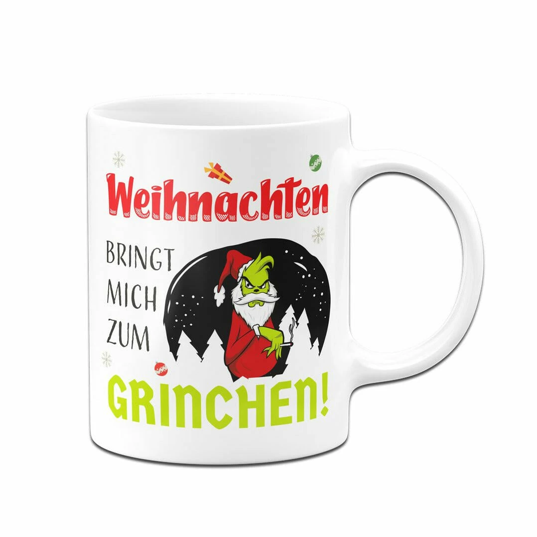 Tasse - Weihnachten Bringt Mich Zum Grinchen! 3 Tasse - Weihnachten Bringt Mich Zum Grinchen! – Bild 3