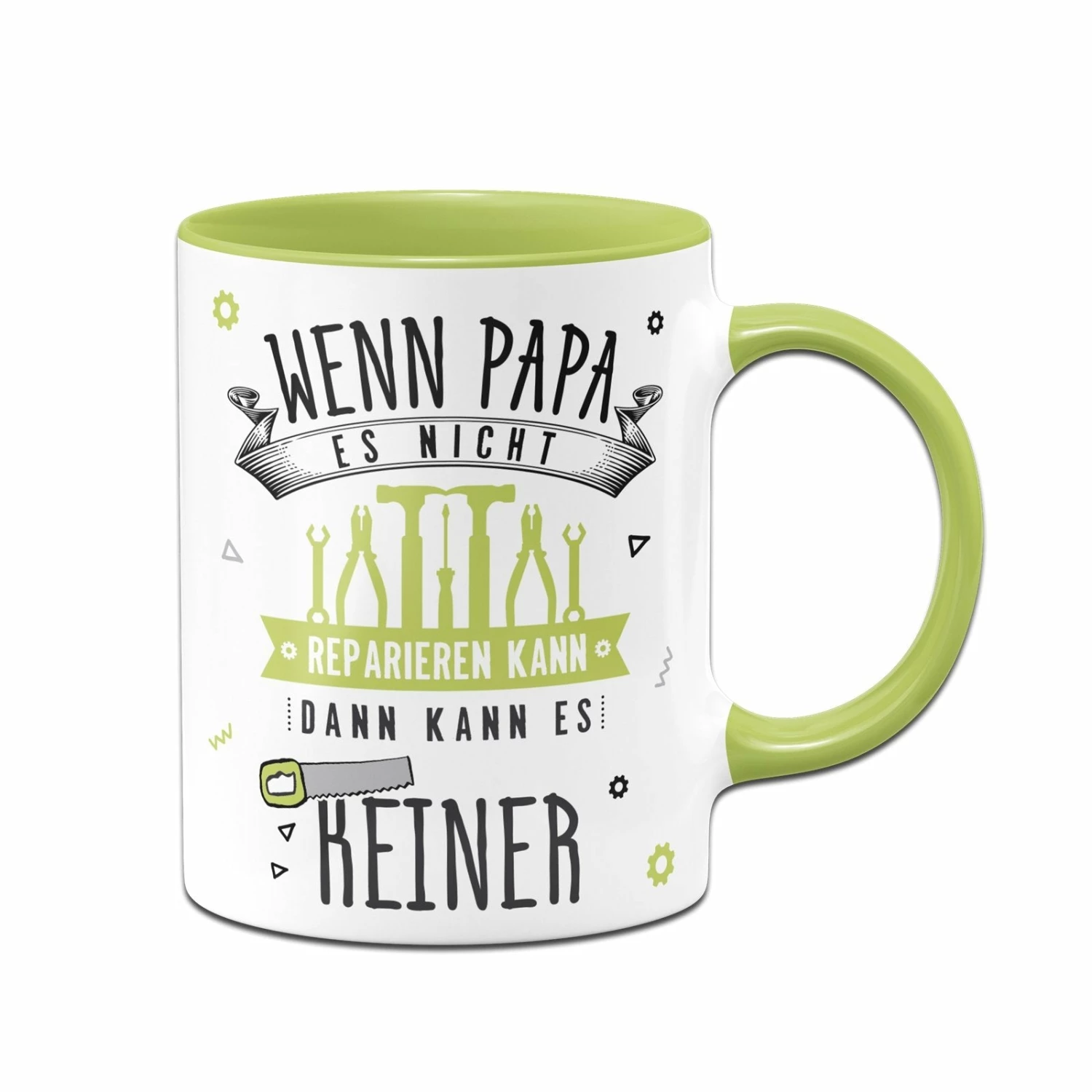 Tasse - Wenn Papa Es Nicht Reparieren Kann, Dann Kann Es Keiner 5 Tasse - Wenn Papa Es Nicht Reparieren Kann, Dann Kann Es Keiner – Bild 5