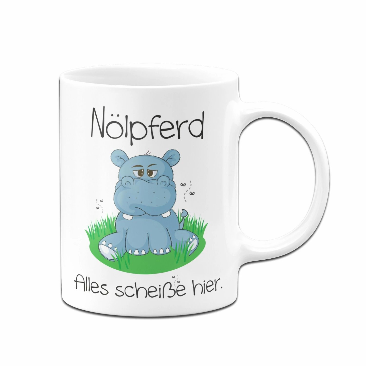 Nölpferd Tasse - Alles Scheiße Hier 5 Nölpferd Tasse - Alles Scheiße Hier – Bild 5