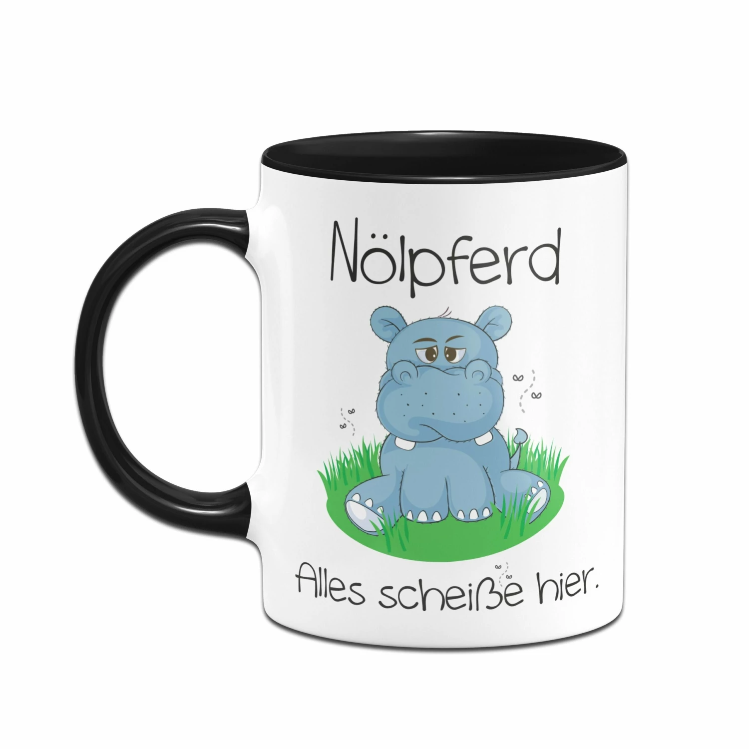 Nölpferd Tasse - Alles Scheiße Hier 2 Nölpferd Tasse - Alles Scheiße Hier – Bild 2