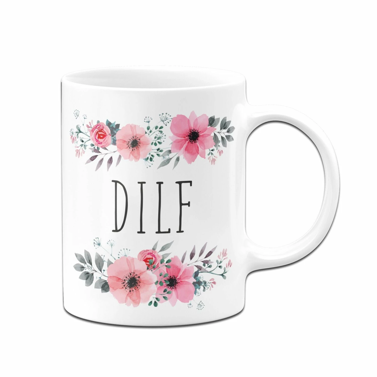 Tasse - DILF - Blumig 4 Tasse - DILF - Blumig – Bild 4
