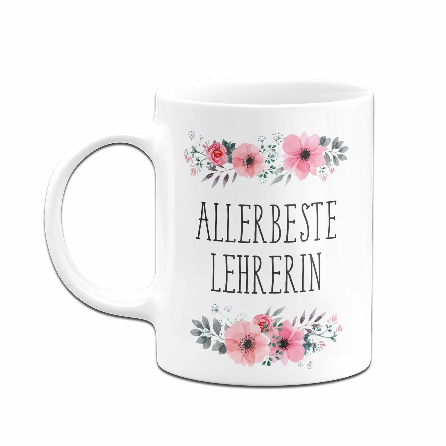 Tasse - Allerbeste Lehrerin - Blumig 4 Tasse - Allerbeste Lehrerin - Blumig – Bild 4