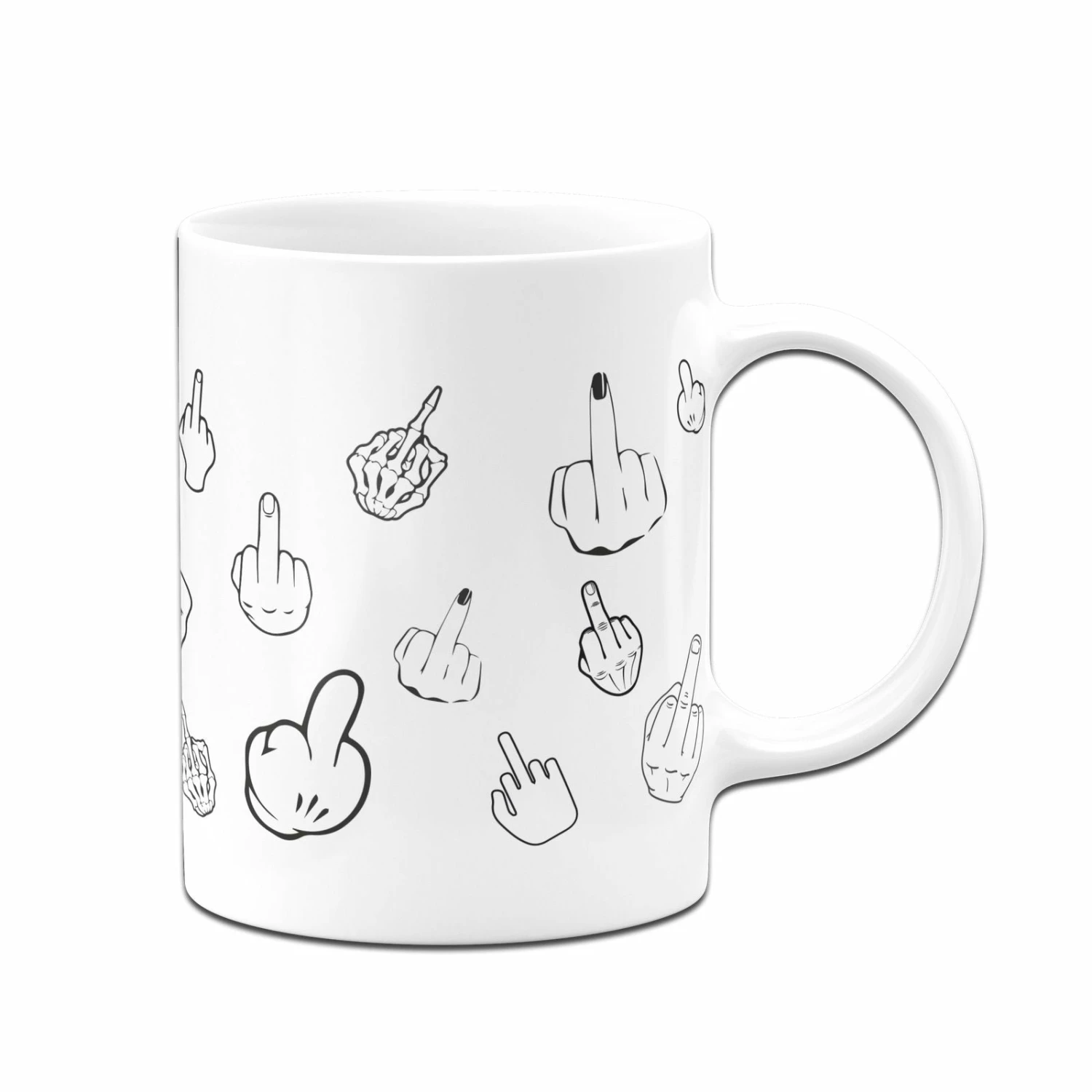 Tasse - Mittelfinger Fick Dich 4 Tasse - Mittelfinger Fick Dich – Bild 4
