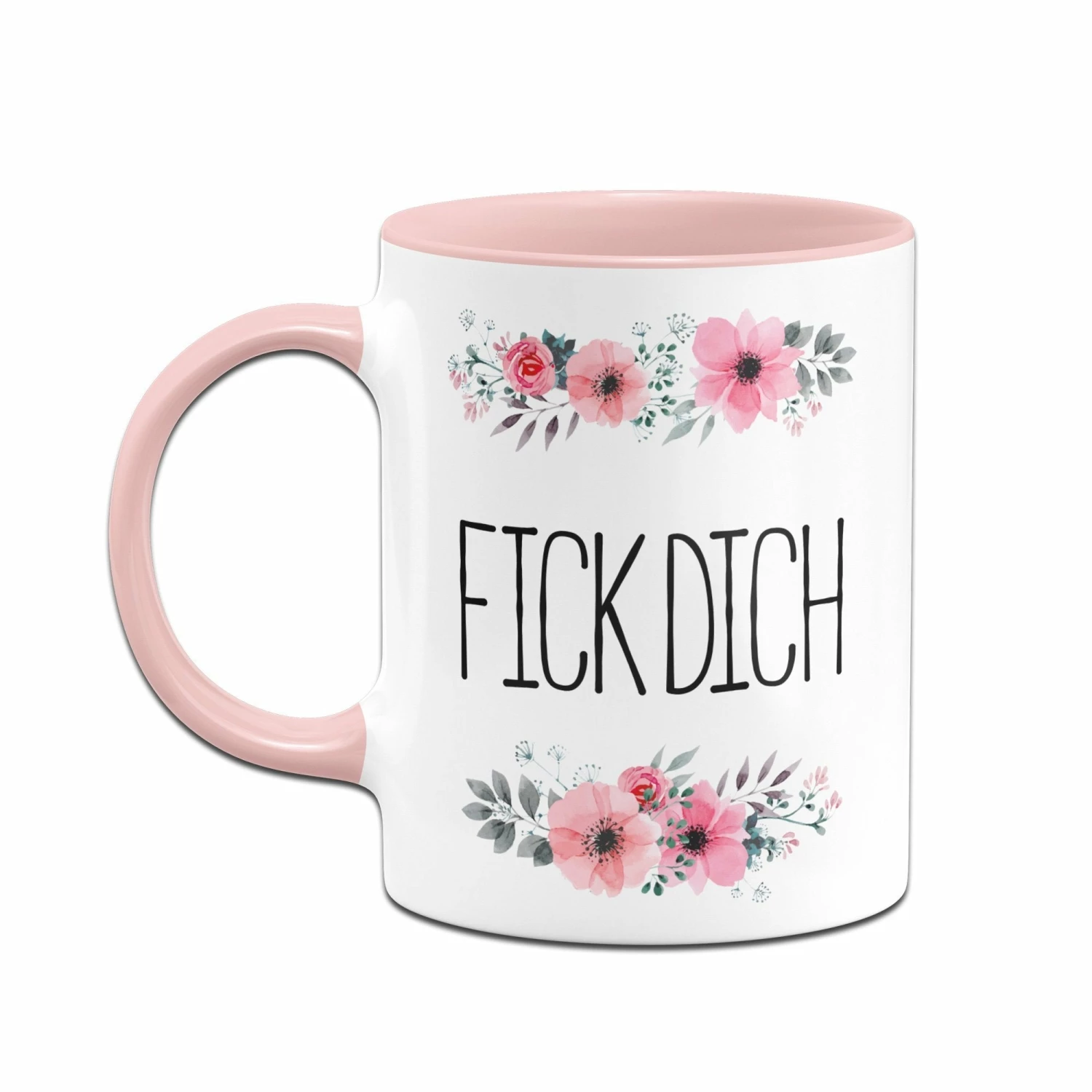 Tasse - Fick Dich - Blumig 2 Tasse - Fick Dich - Blumig – Bild 2
