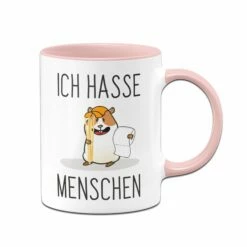Tasse - Hamster Ich Hasse Menschen 7 Tasse - Hamster Ich Hasse Menschen -Becher Geschäft tasse hamster ich hasse menschen rosa v 276736
