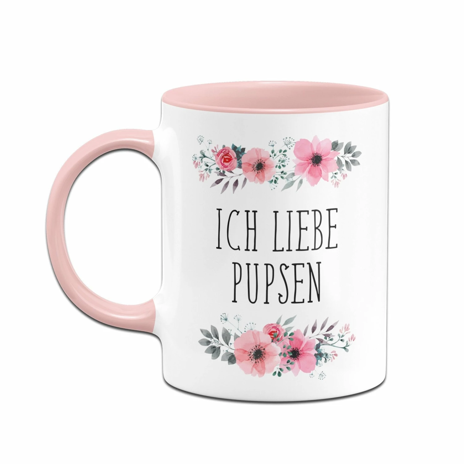 Tasse - Ich Liebe Pupsen - Blumig 2 Tasse - Ich Liebe Pupsen - Blumig – Bild 2