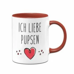 Tasse - Ich Liebe Pupsen Mit Herz 9 Tasse - Ich Liebe Pupsen Mit Herz -Becher Geschäft tasse ich liebe pupsen rot 744375