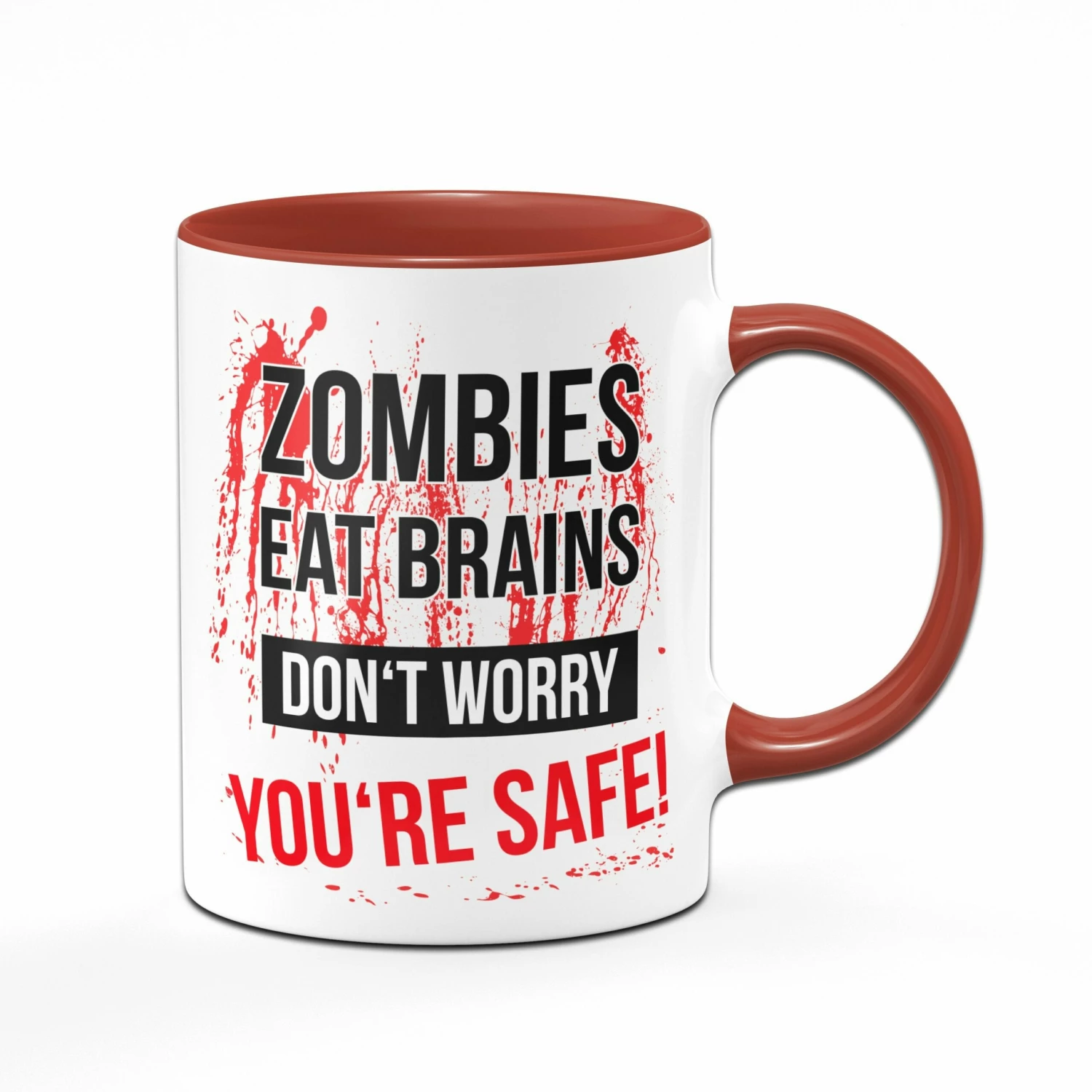 Tasse - Zombies Eat Brains - Rot 1 Tasse - Zombies Eat Brains - Rot