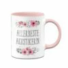 Tasse - Allerbeste Akustikerin - Blumig